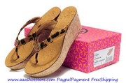 Wholesale Tory Burch Leopard ToryBurchora Mid Wedge Sandal Paypal Paym