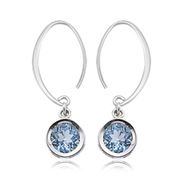 Buy PD Collection Blue Topaz Mini Drop Earrings